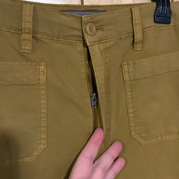 J. CREW POINT SUR Camel Tan Wide Leg High Waist Crop Pants - Picture 4 of 8